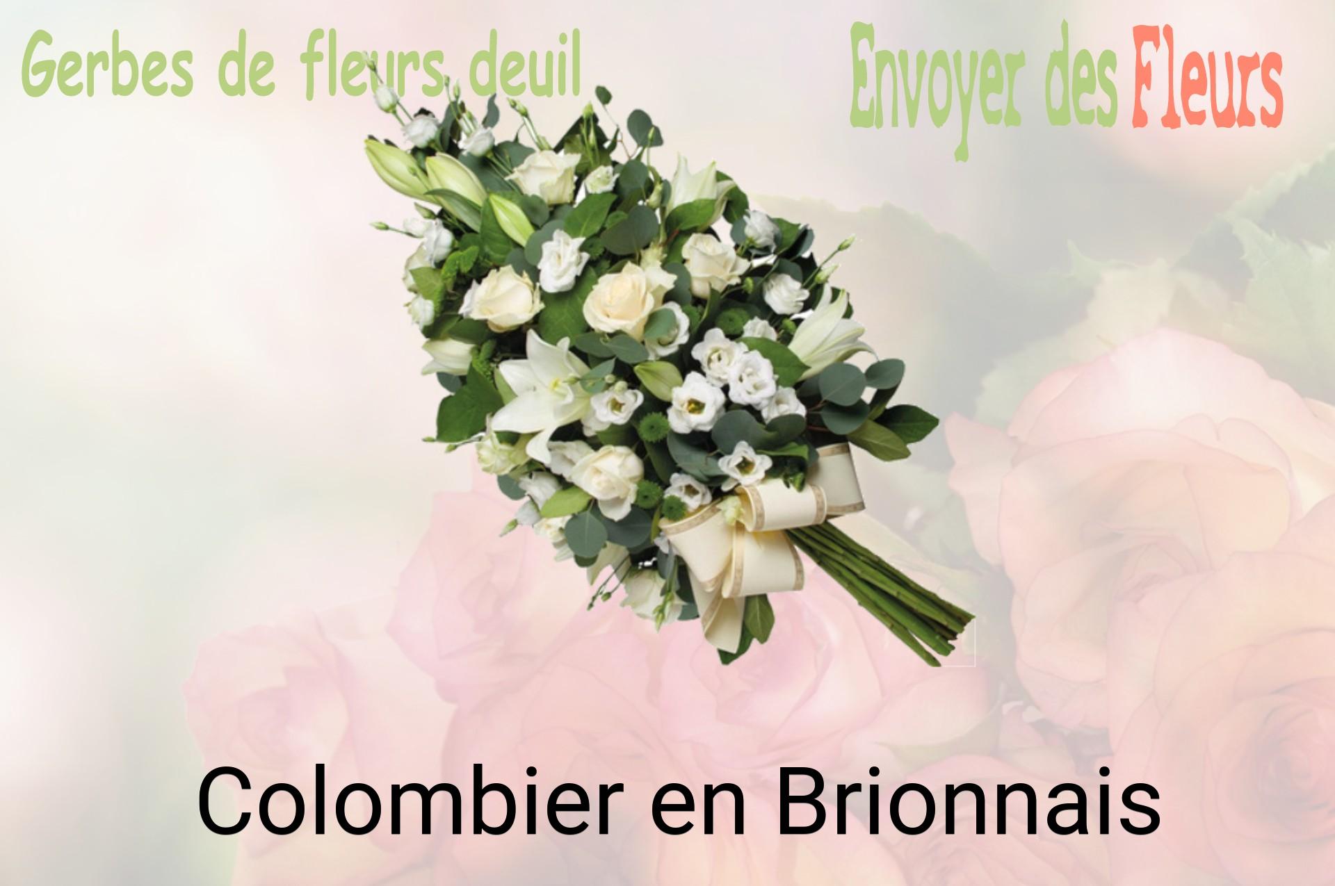 Gerbe de fleurs de deuil livrée à Colombier-en-Brionnais